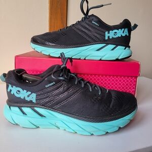 Hoka Women's Black and Blue Running Shoes